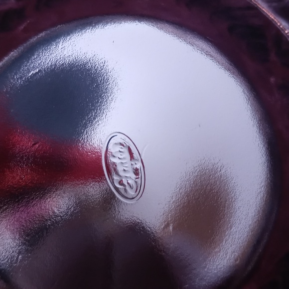 Vintage Fenton Cameo Opalescent "Lily of the Valley" Rose Bowl. Pink/lavender - Picture 3 of 5